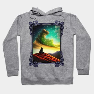 Dog Watching Winter Solstice Sunrise Hoodie